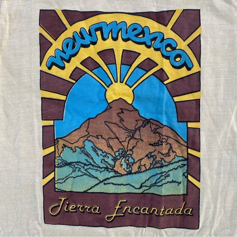 Vintage kids t-shirt, tourist tee, New Mexico desert, Tierra Encantada, Medium
